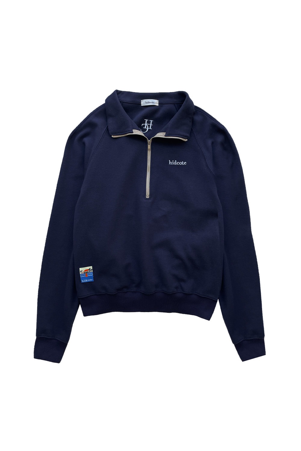 half zip-up sweatshirt (navy) RICHEZ