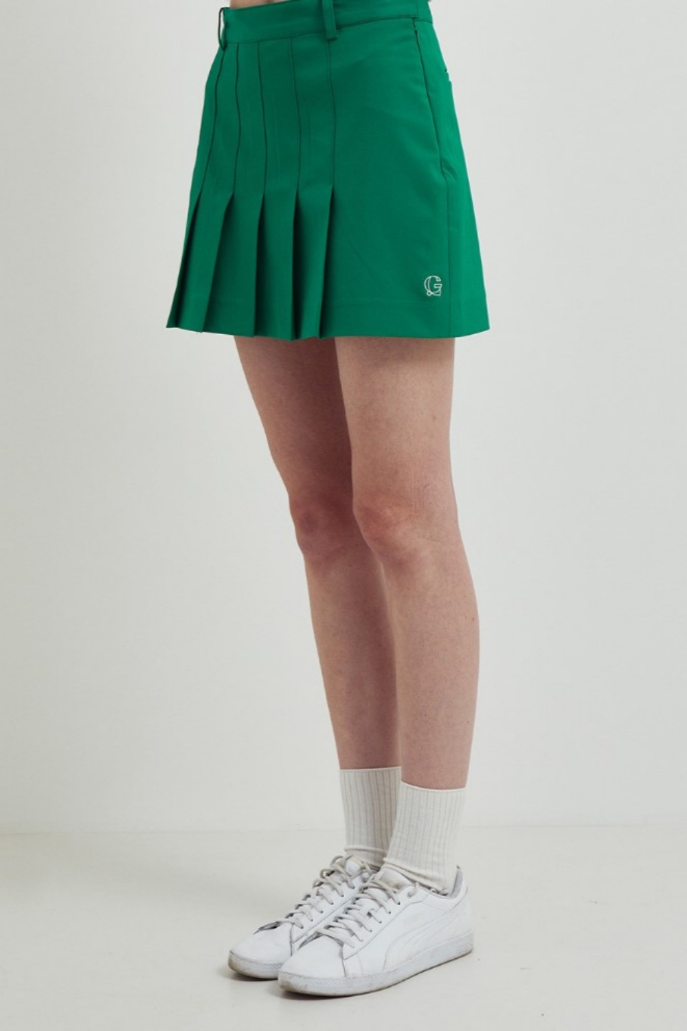 Pleats Skirt (GREEN) RICHEZ