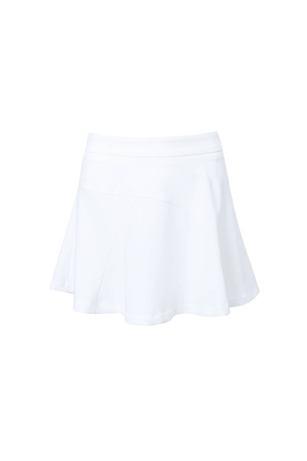 Bias Flare Skirt (White) RICHEZ