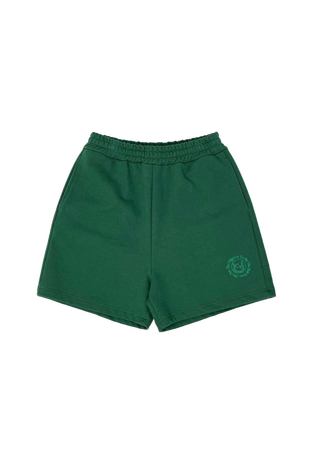 sweat shorts clever logo Embroidered(GREEN) RICHEZ