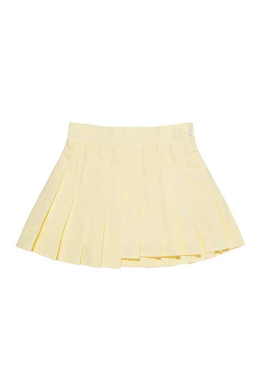 LOVEFORTY UNBALNCED PLEATED SKIRT (YELLOW) RICHEZ