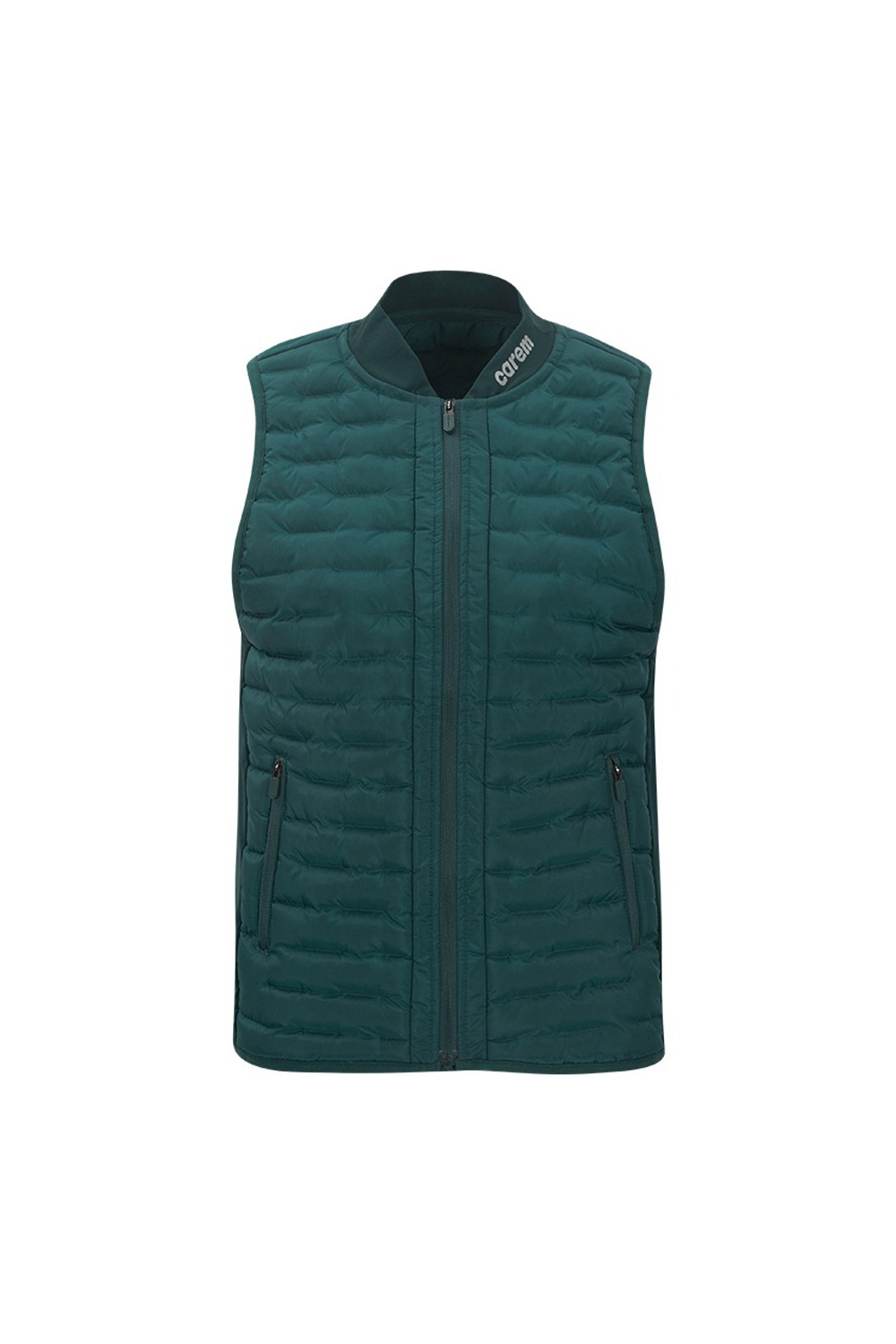 TWO JIPPER RECYCLED PADDED VEST (GREEN) RICHEZ