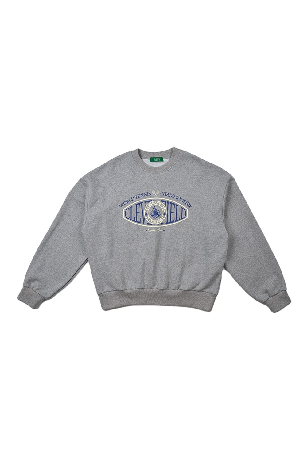 Overfit Signature Emblem Sweatshirt (Melan Grey) RICHEZ