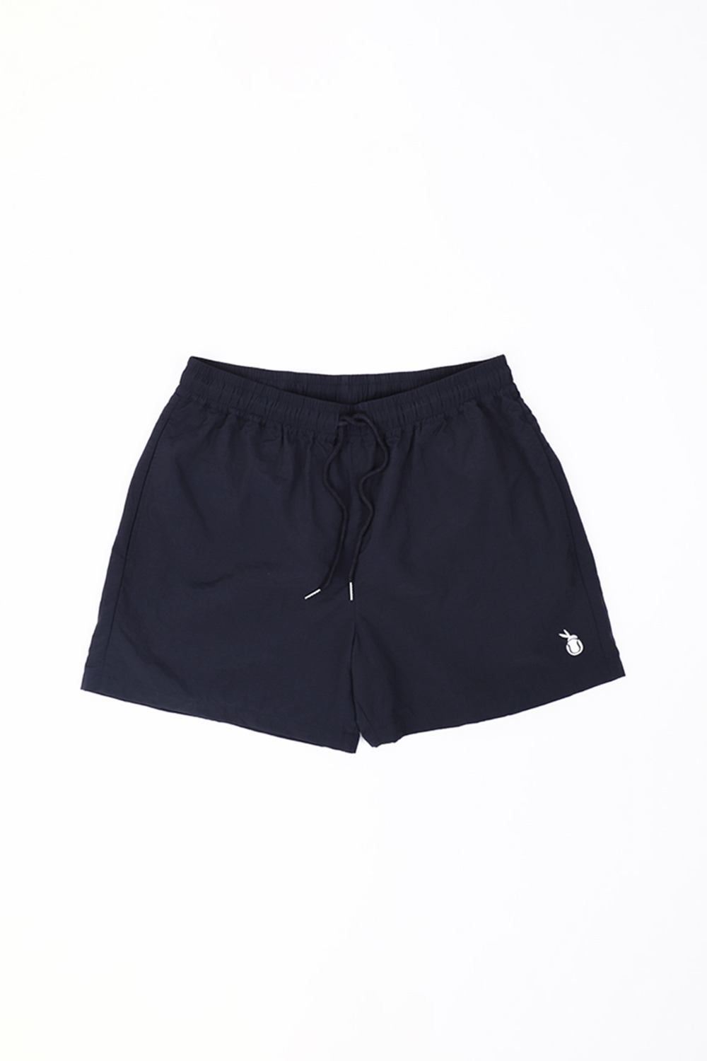 Clever Symbol Embroidered Athleisure Shorts (Black) RICHEZ