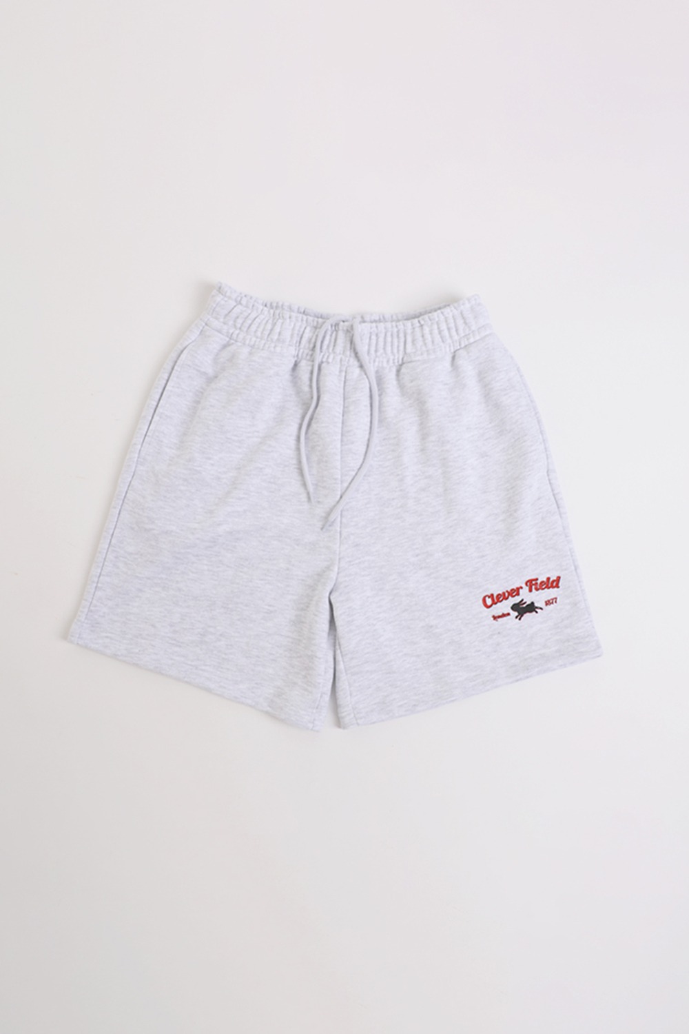 Clever essential print sweat shorts (Gray) RICHEZ