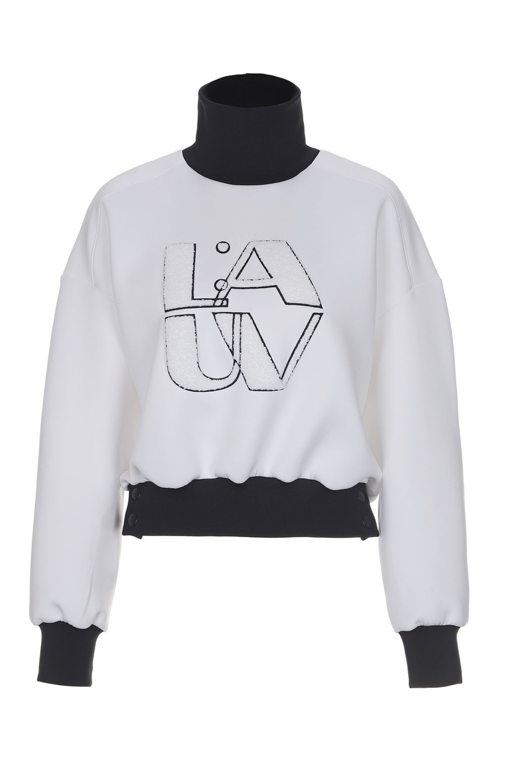 L:AUV Boucle Oversized Fit Sweatshirt (White) RICHEZ