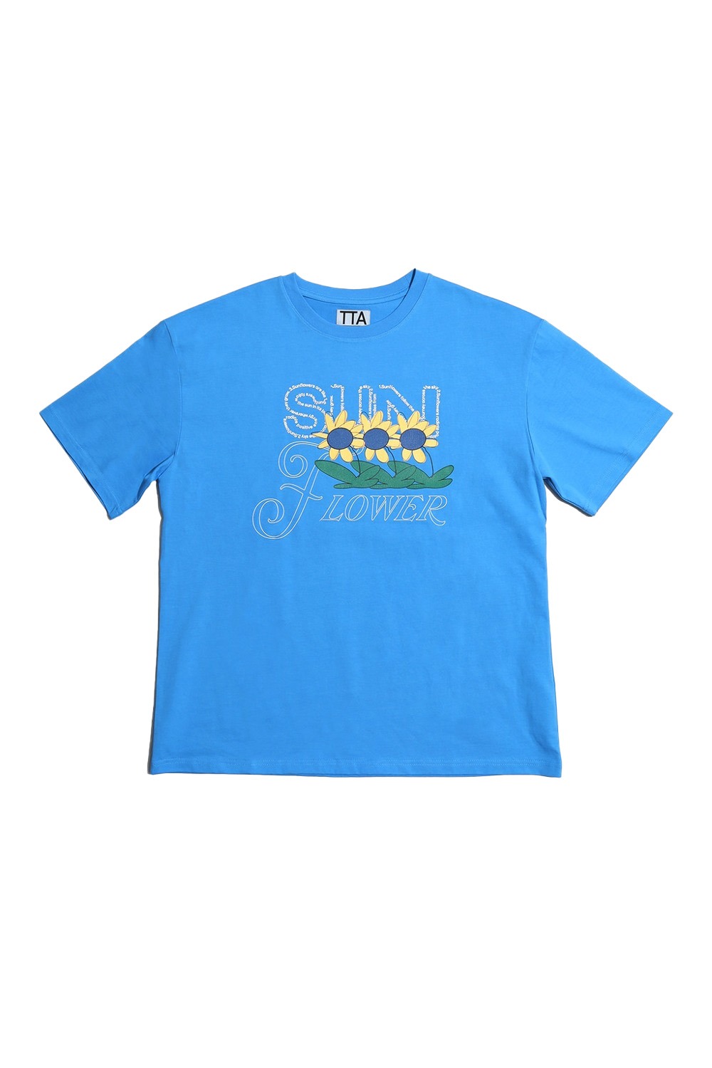 선플라워 티셔츠 (블루) - 리치즈 RICHEZ
